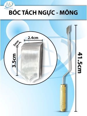 Bóc tách ngực mông Dài 41cm D6cm R2.5cm, dụng cụ nâng ngực