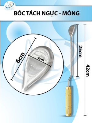 Bóc tách ngực mông Dài 42cm thân hạ 25cm D6cm R4cm
