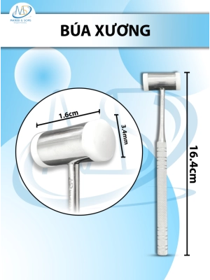 Búa xương nhỏ 16.4cm, d1.6 r3.4mm Nặng 94g