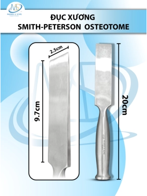 Đục xương Smith Peterson Osteotome 20cm D9.7cm R2.5cm nặng 274g