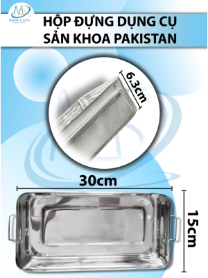 Hộp đựng dụng cụ sản khoa cỡ lớn pakistan D30 R15,1 C6,3