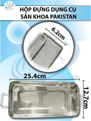 Hộp đựng dụng cụ sản khoa Pakistan D25,4 R12,7 C6,2