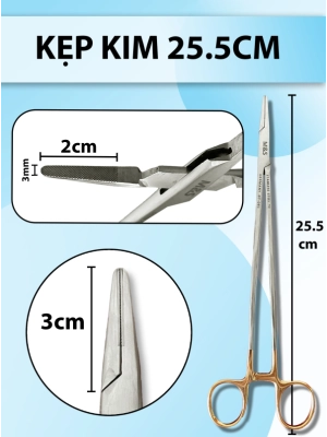 Kẹp kim 25cm, pen kẹp kim, kìm mang kim