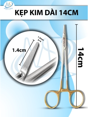 kẹp kim Dài 14cm đầu kẹp D1.4cm R1.5mm