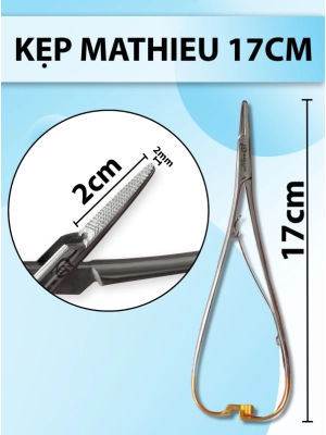 Kẹp Mathieu 17cm D2cm R2mm