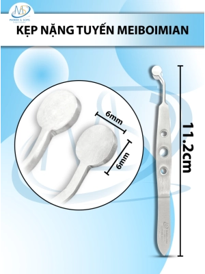 Kẹp nặn tuyến Meibomian11.2cm, ĐẦU TRÒN R6cm