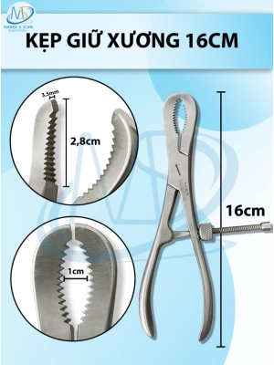 Kìm giữ xương 16cm