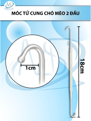 Móc tử cung chó mèo 2 đầu Dài 18cm R1cm