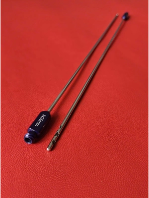 Que hút mỡ 30cm x 3mm 3 lỗ tròn xéo  D4.5 R2.5