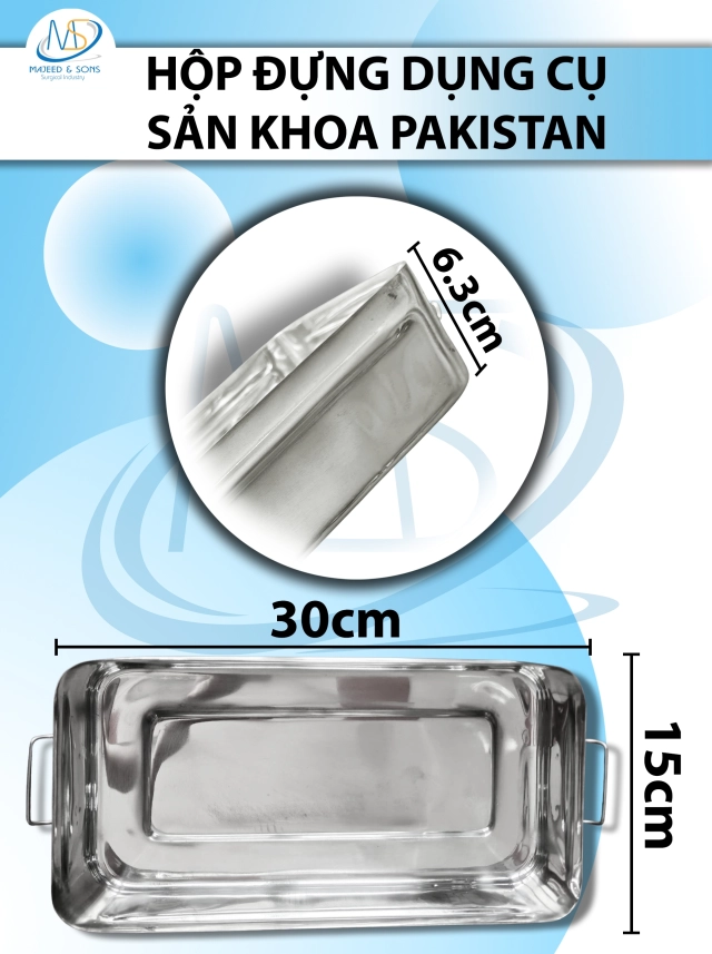 Búa xương Lucae không từ tính 18.5cm nặng 217g, d2.5cm R4mm