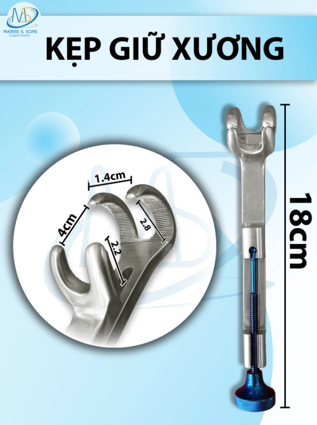 Kìm cắt vách ngăn mũi 18cm, đầu d2,2cmxr4mm cong 5cm