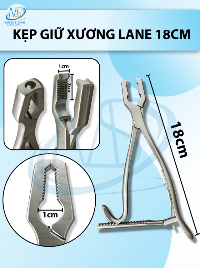 Bộ nội khí quản 4 lưỡi 9,5cm, 11,5cm, 13,5cm, 16cm tay cầm 14cm