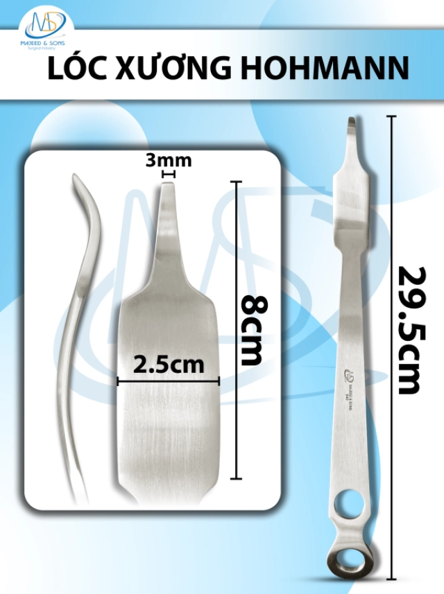 Gu gặm xương cộng lực cong Dài 18.5cm, đầu D1.5cm R5mm