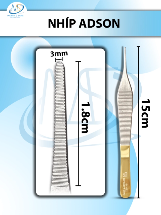 Kìm sinh thiết cổ tử cung Dài 21.5cm thẳng, hàm cắt 8x4mm