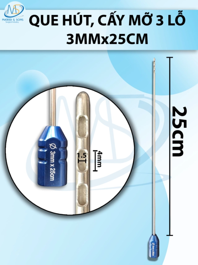 Móc tách da Knapp, móc phẫu thuật Dài 15.7cm, đầu tù D1.8cm R1cm cong 8mm