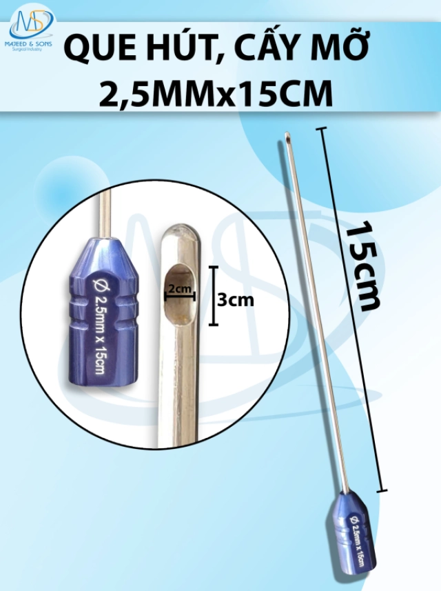 Pen kẹp phẫu thuật 18.5cm, đầu D5.2cm R3mm